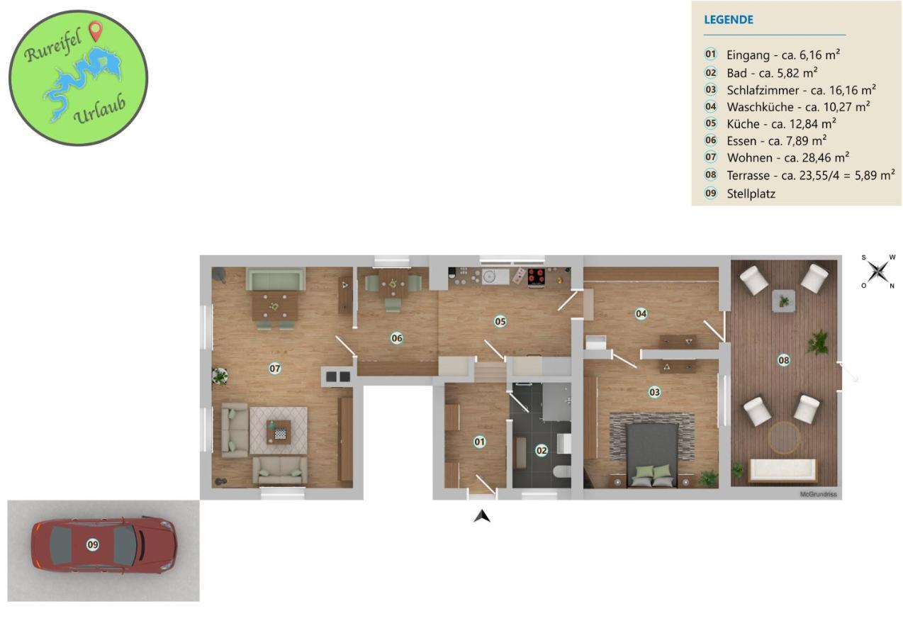 Ferienwohnung Katharina 4 Sterne Laut Dtv Wallbox 11Kw Nideggen Exteriér fotografie